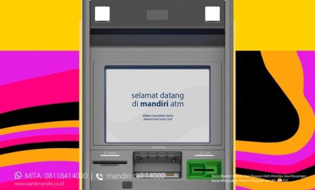 Setor Tunai di ATM Mandiri
